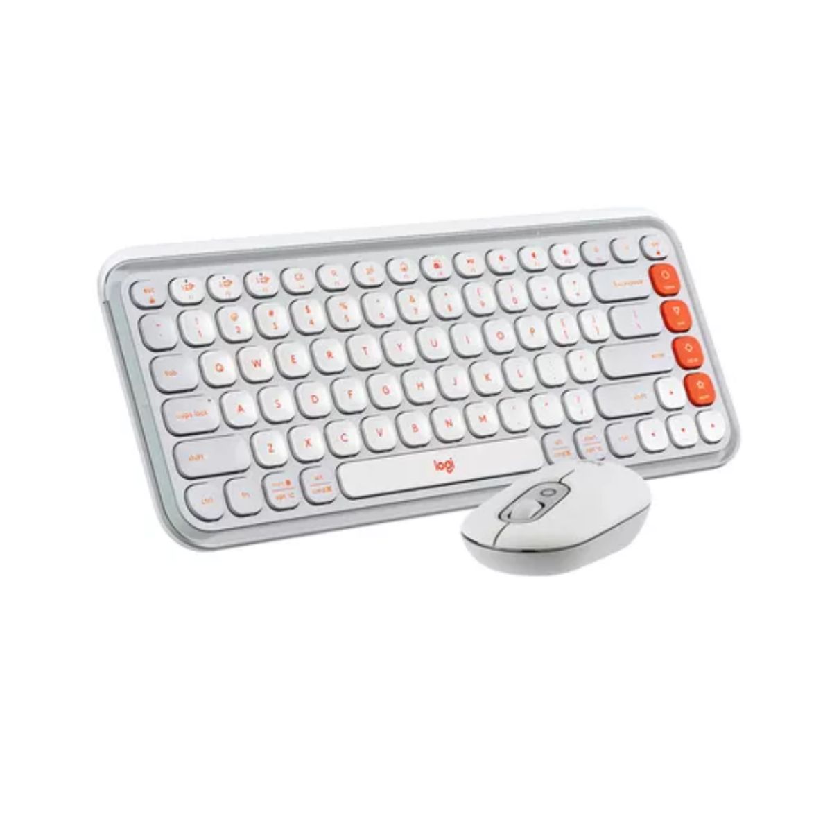 LOGITECH - TECLADO LOGITECH MOUSE POP ICON BLUETOOTH INALAMBRICO BLANCO