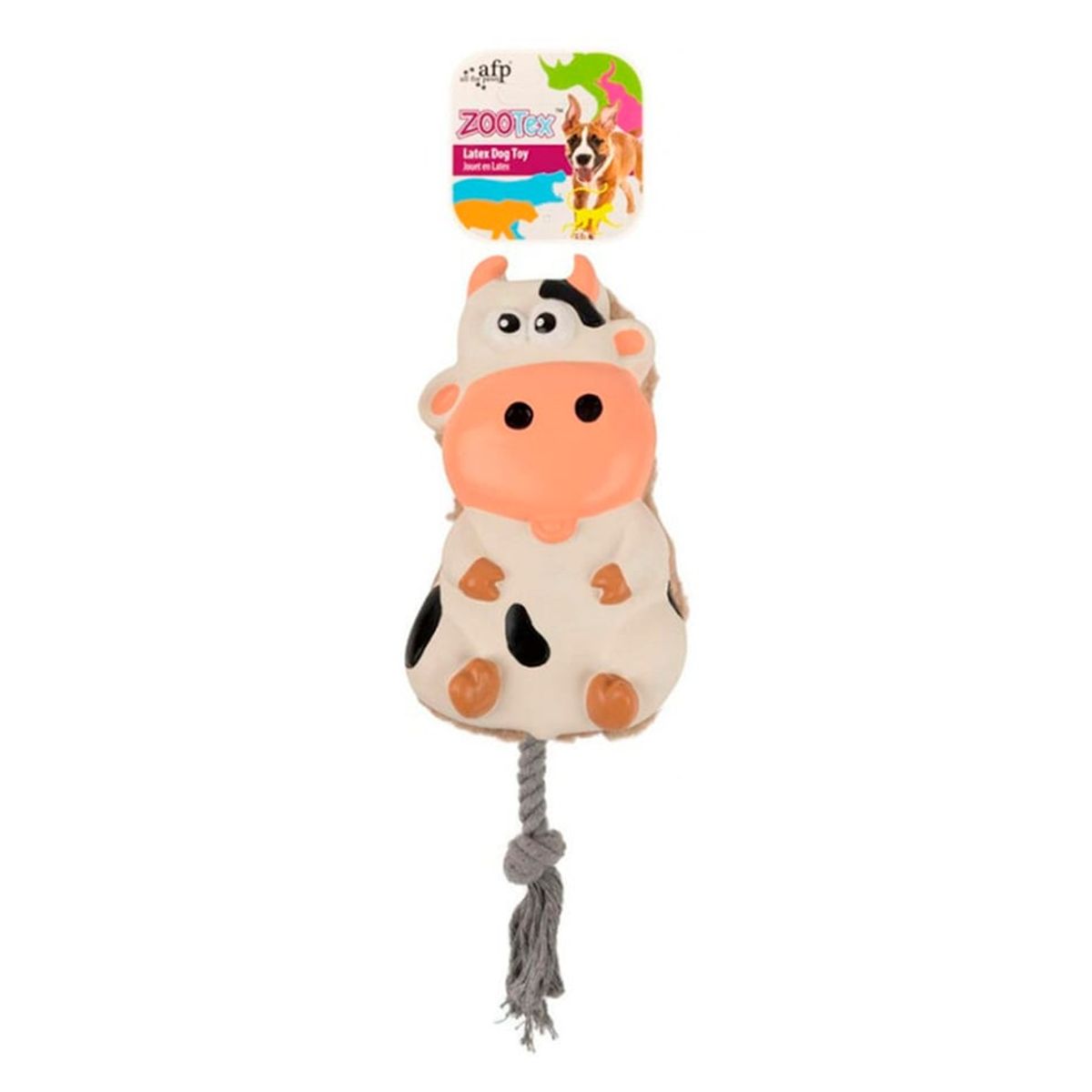 ALL FOR PAWS - Peluche para perros - La vaquita Saltarina de Zootex AFP