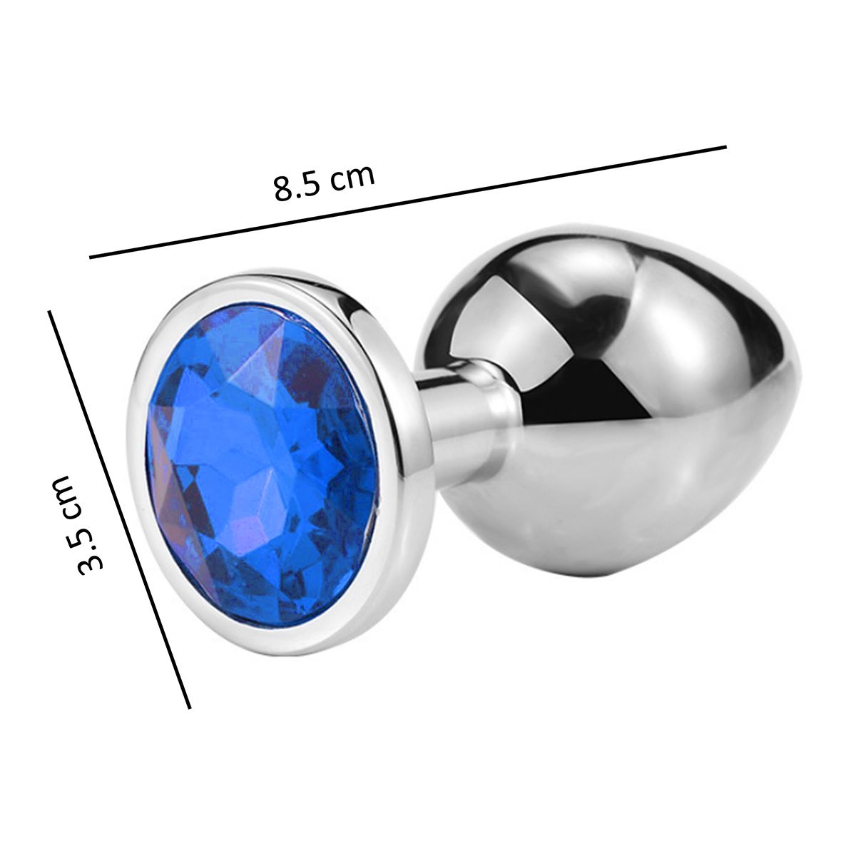 GENERICO - Plug anal talla M-azul