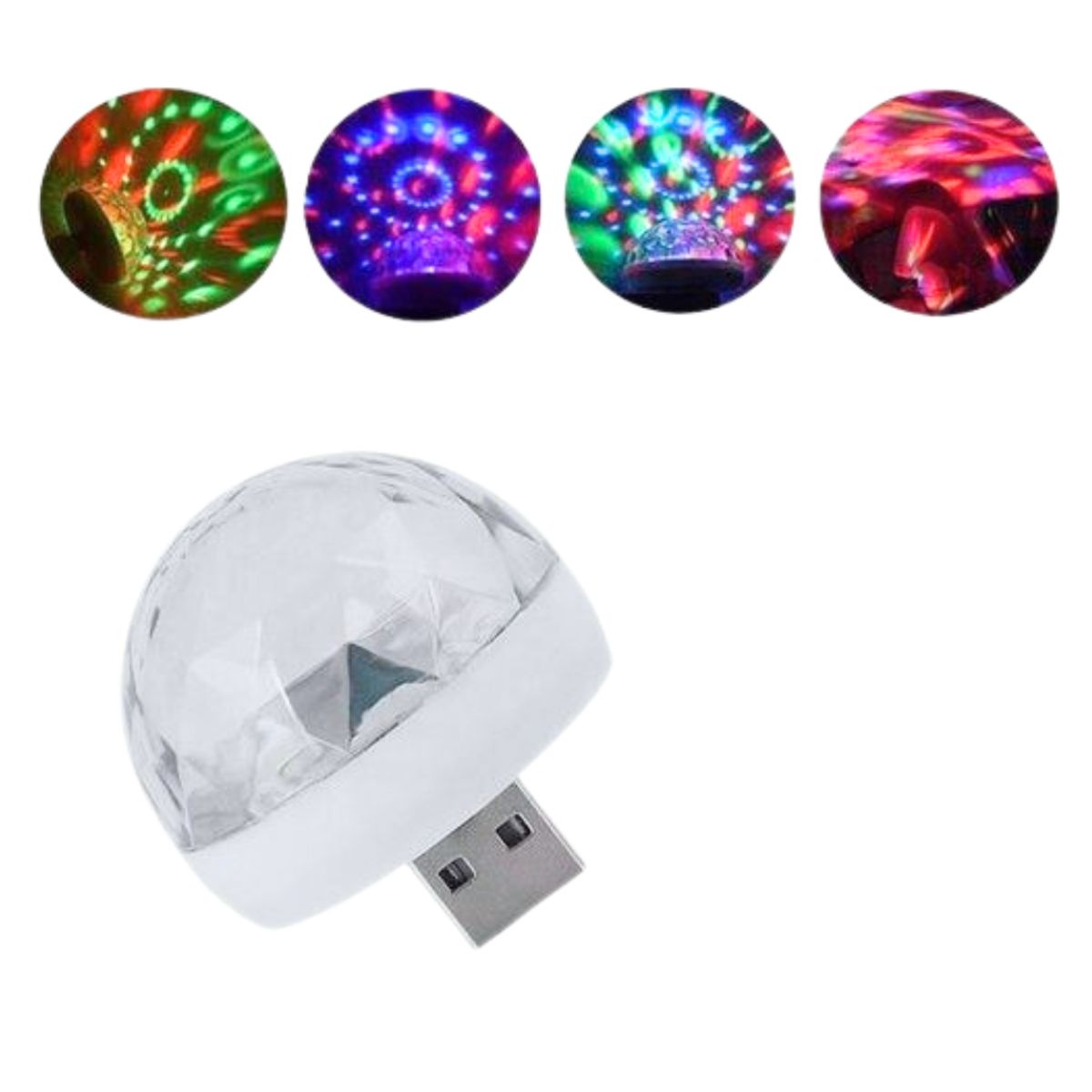 GENERICO - Mini Foco Fiesta Luces De Colores Led 1w Usb Portátil