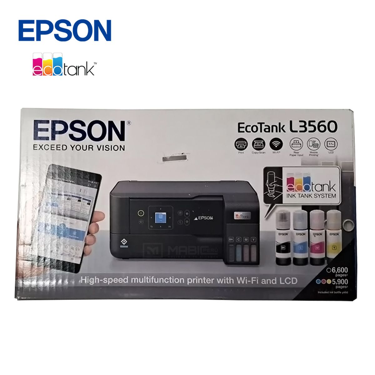 EPSON - Impresora Multifuncional Epson L3560 WIFI USB