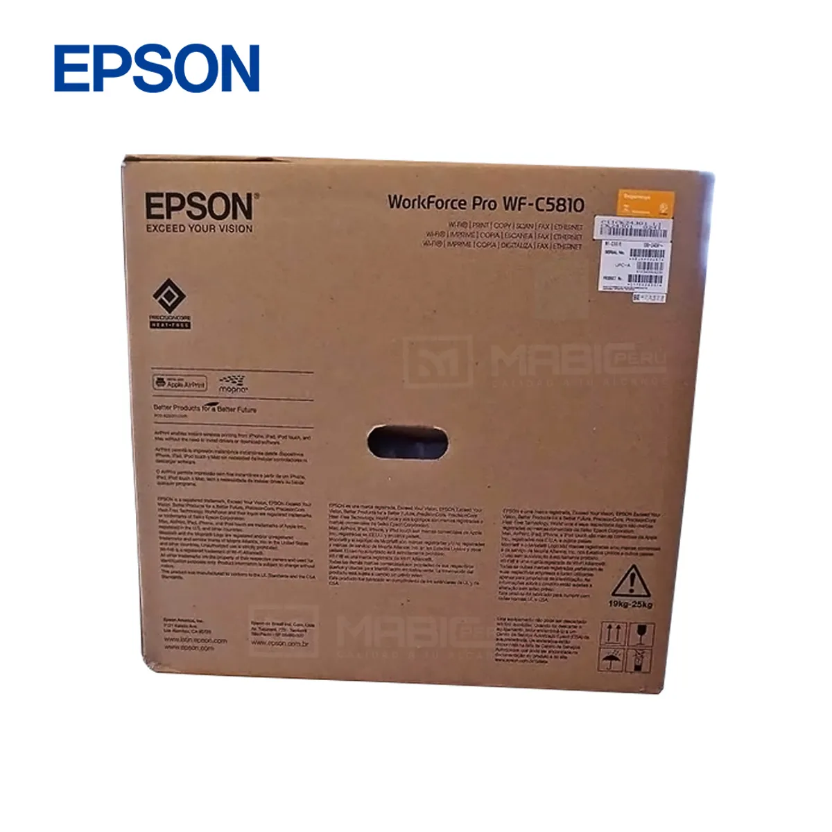 EPSON - Impresora Multifuncional Epson WorkForce Pro WF-C5810 WiFi Red Fax ADF