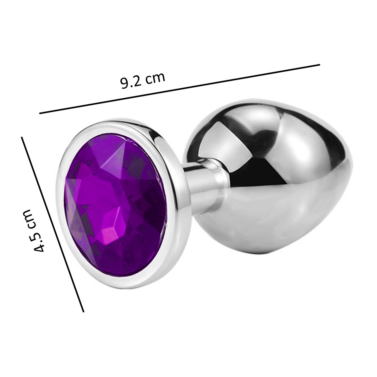 GENERICO - Plug anal talla L-Morado