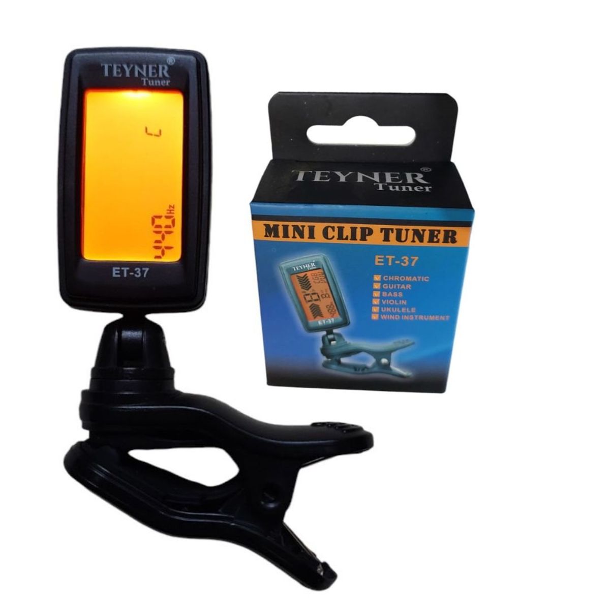 GENERICO - AFINADOR DE GUITARRA ET-37 CLIP