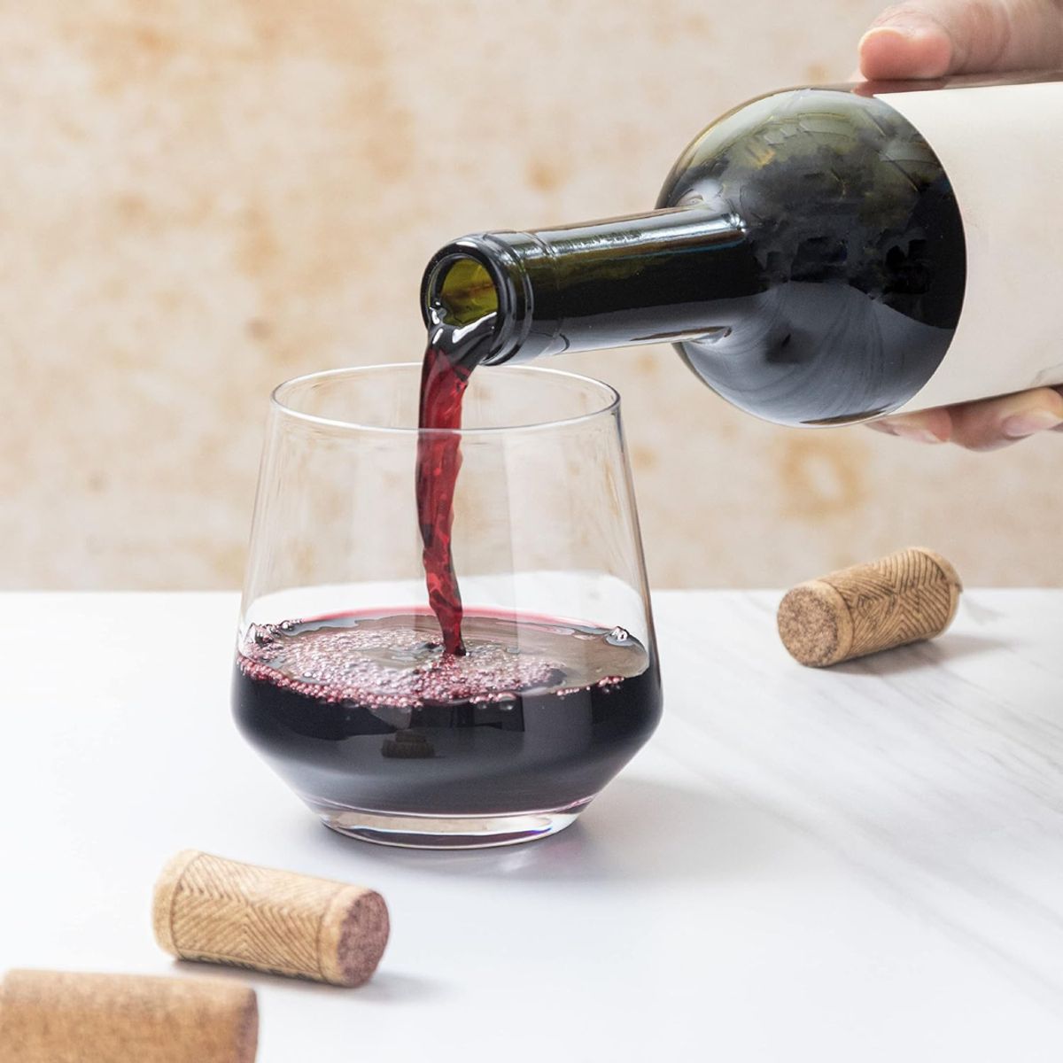 GENERICO - SET 6 VASOS MINIMALISTAS - 300ml