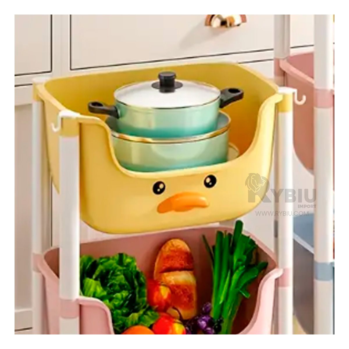 RYBIU IMPORT - Repisa Moderna de Patito Amarillo Y+Envoltorio de Regalo