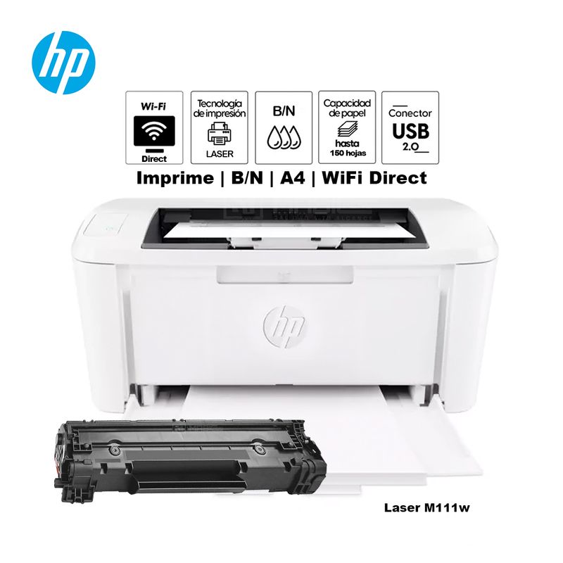 HP - Impresora Monocromática Hp Laser M111w WiFi USB
