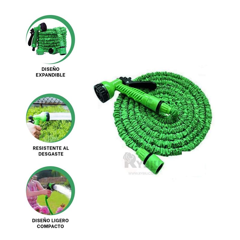 RYBIU IMPORT - Tubo para Lavado de Autos 45 M en Verde Y+Regalo Stickers