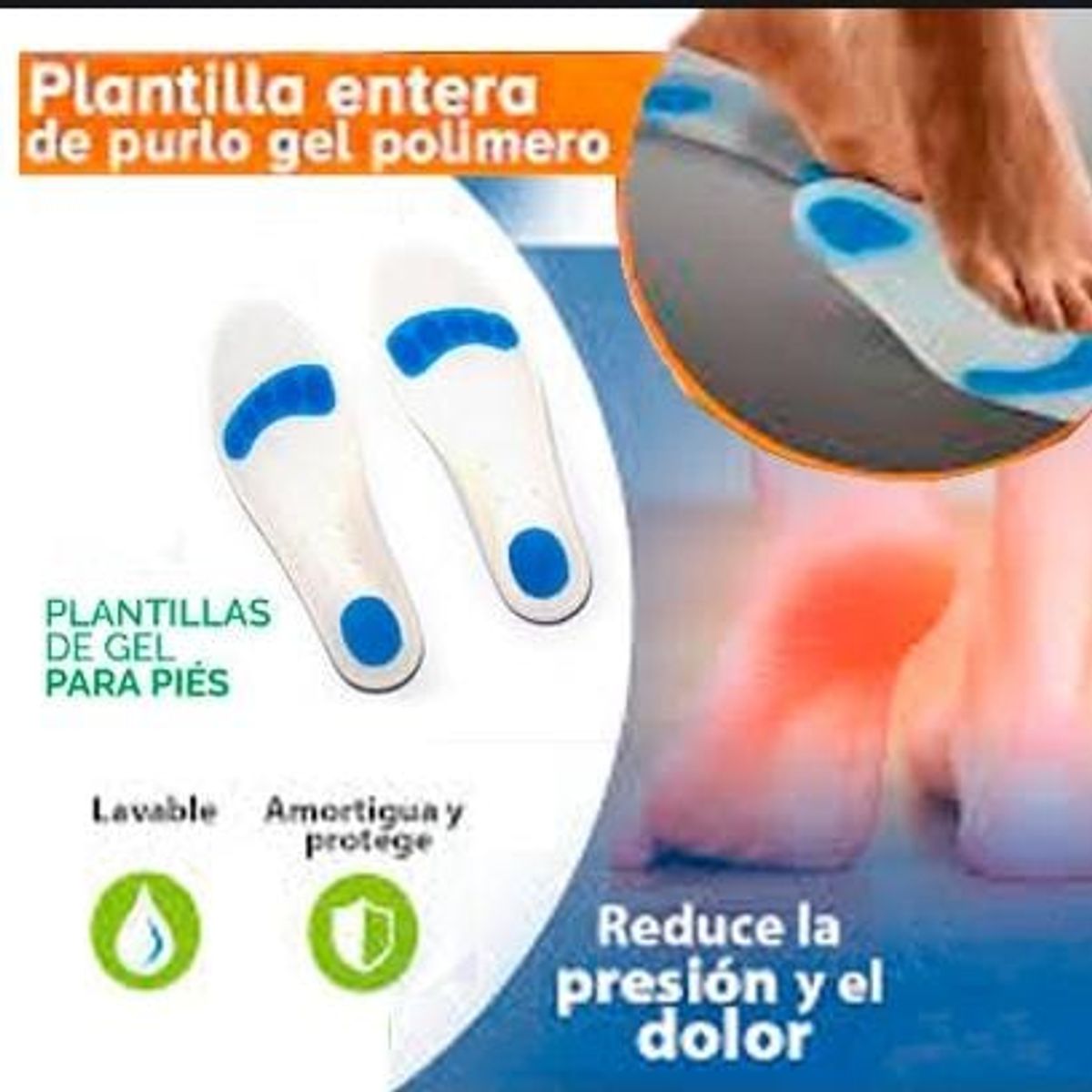 GENERICO - Plantilla Entera de Purlo Gel Polimero