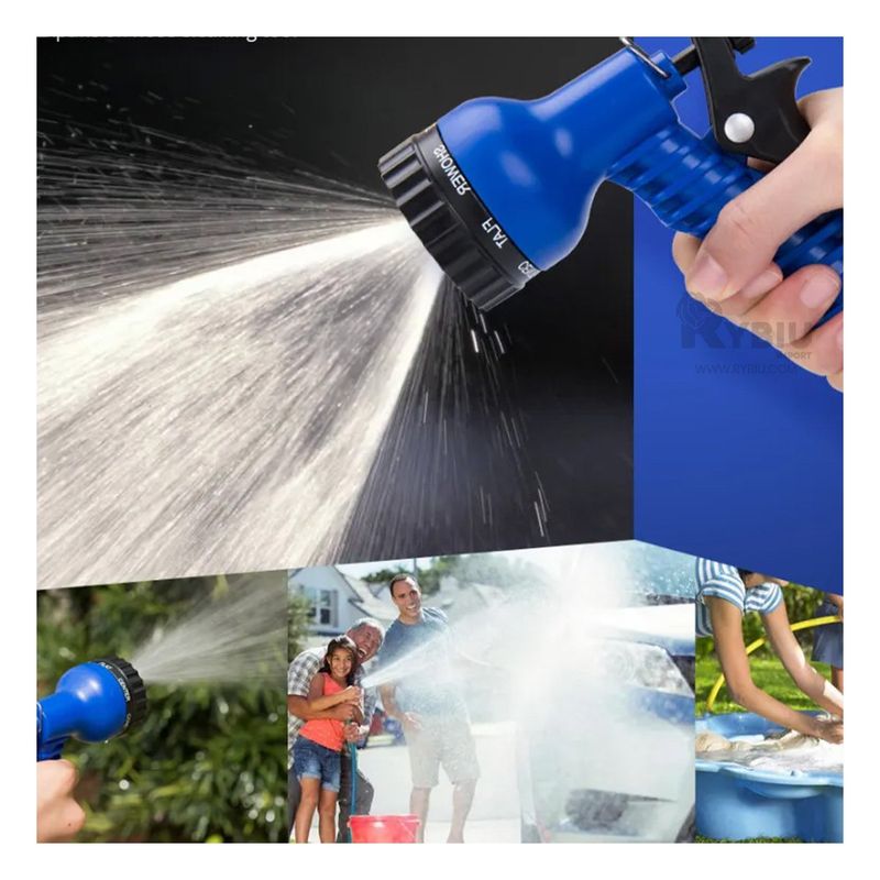 GENERICO - Manguera de Jardín Extralarga 22 M Azul Y+Regalo Agendita