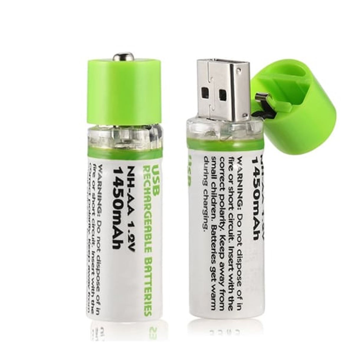 GENERICO - Pilas recargables AA de 15V con cable tipo C