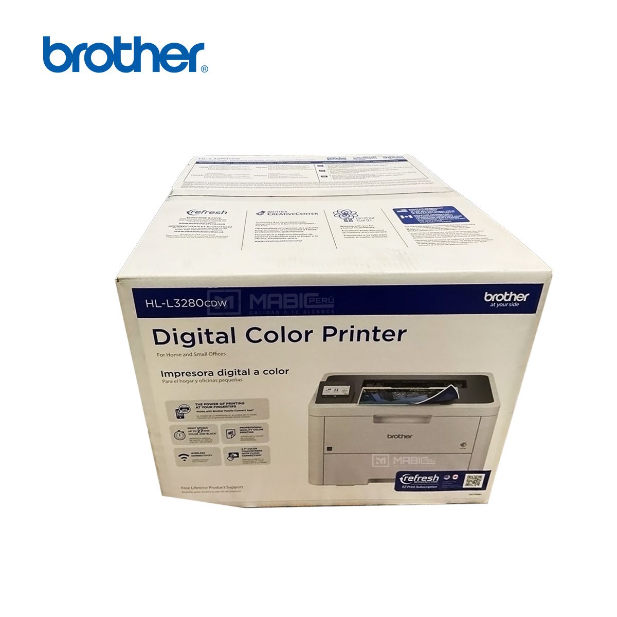 BROTHER - Impresora Láser color Brother HL-L3280CDW Duplex WIFI Red USB