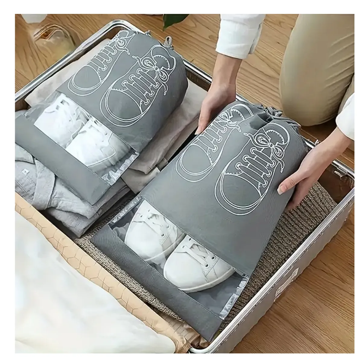 GENERICO - Bolsa organizador calzado zapato zapatera x4und