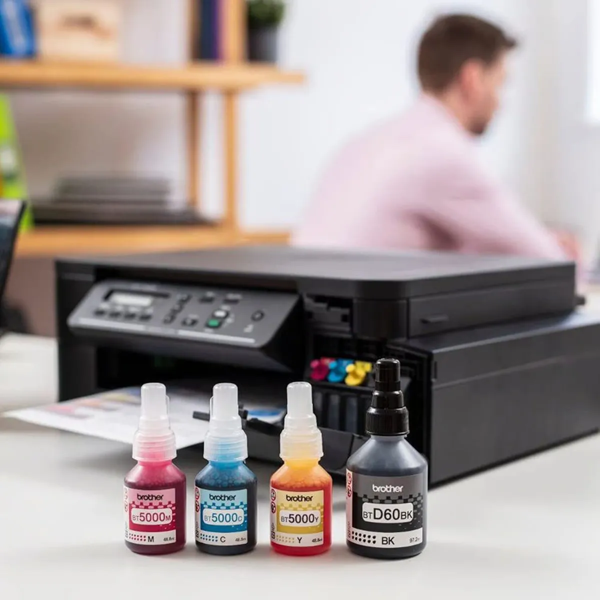 BROTHER - Impresora Brother DCP-T520W Multifuncional Wifi Tinta Continua