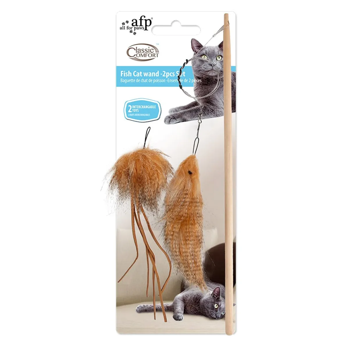 ALL FOR PAWS - Juguete para gatos fish hunter  AFP