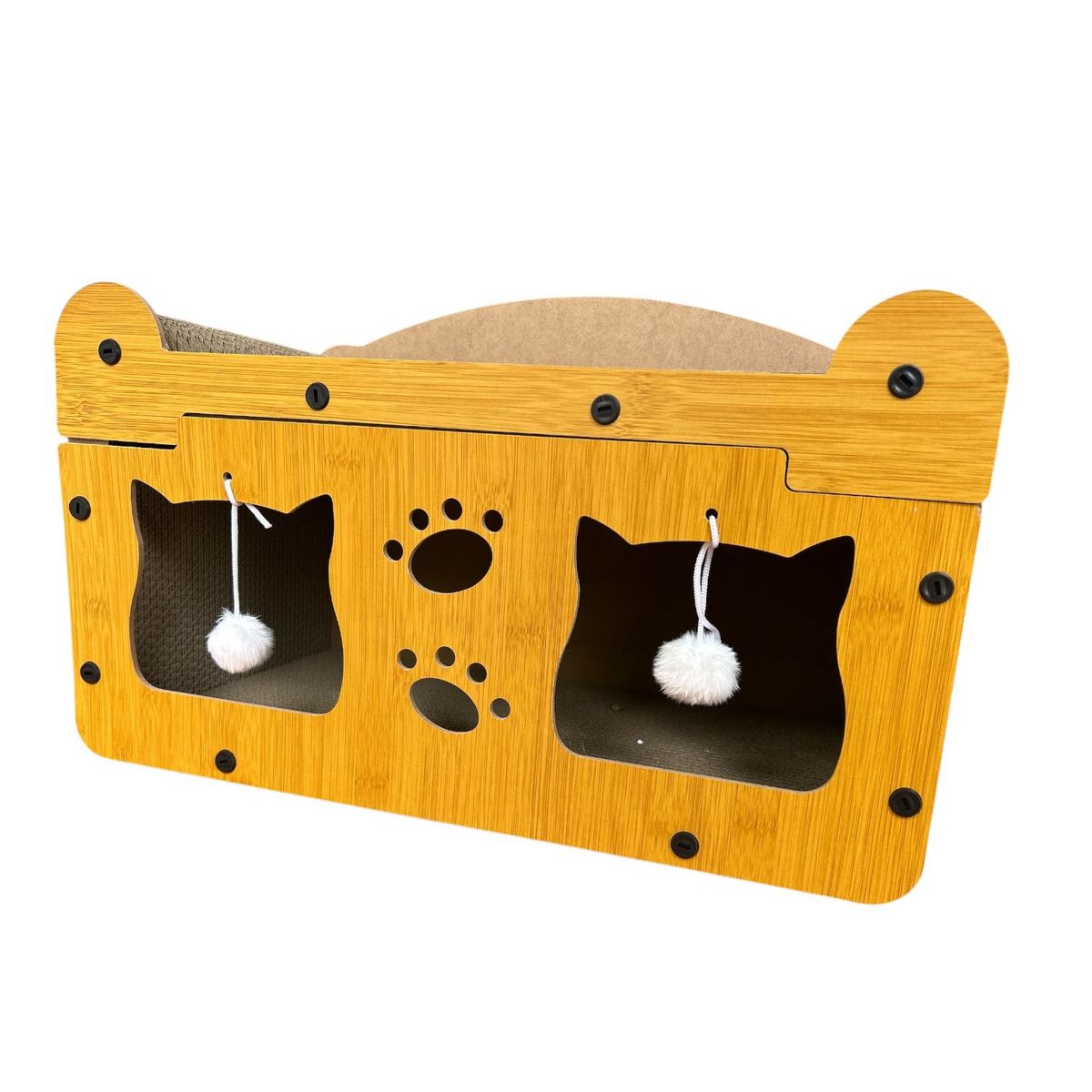 GENERICO - Casa de cartón para gatitos ARMABLE  Rascador para gatitos