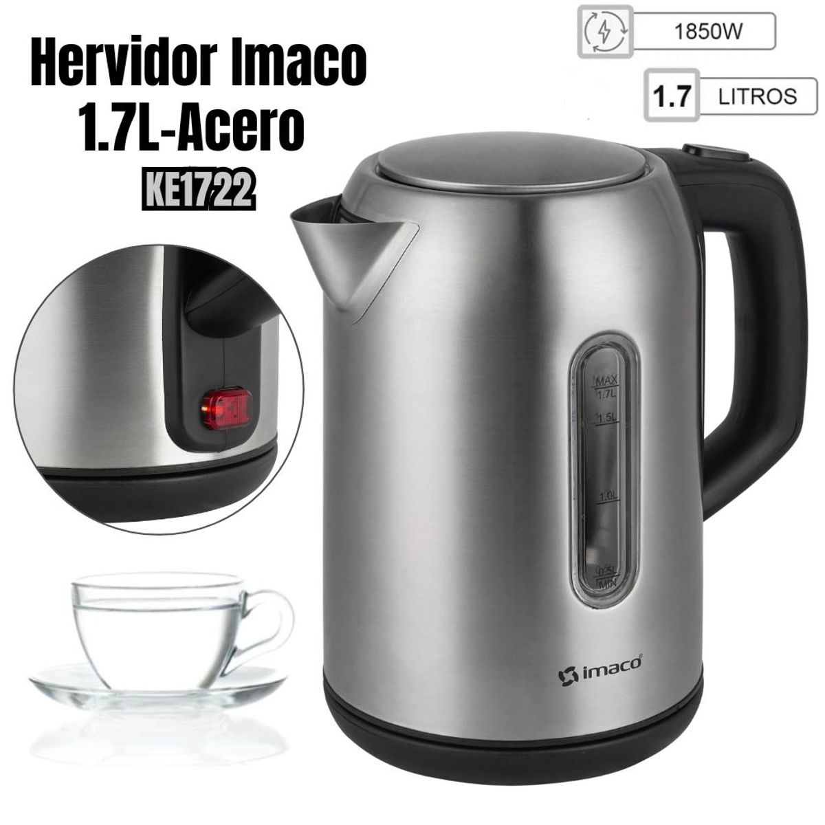 IMACO - Hervidor Eléctrico Imaco 1.7 litros - KE1722