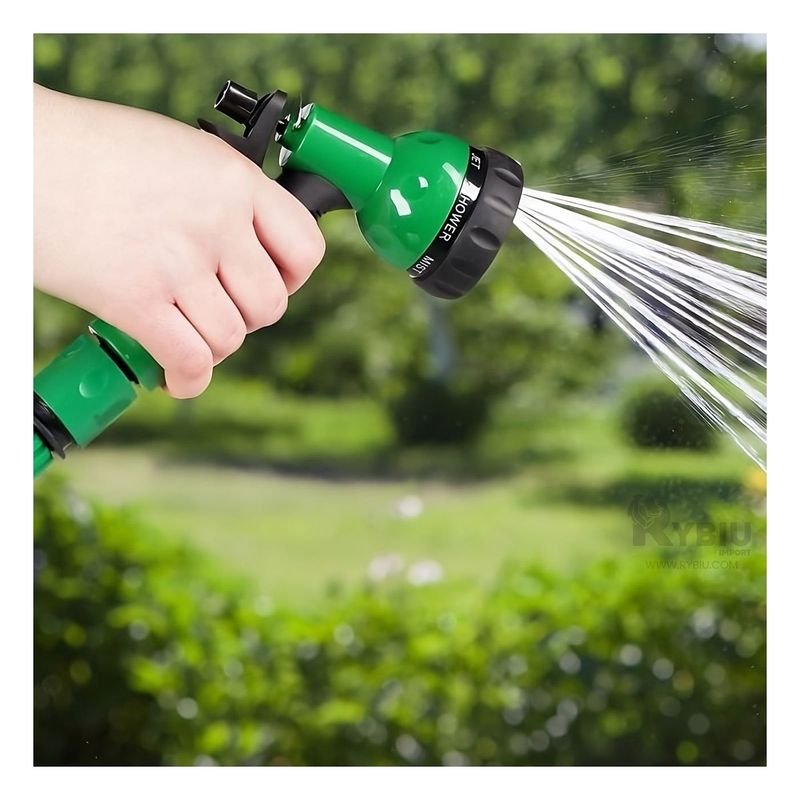 GENERICO - Manguera de Jardín Extralarga 15 M Verde Y+Regalo Agendita