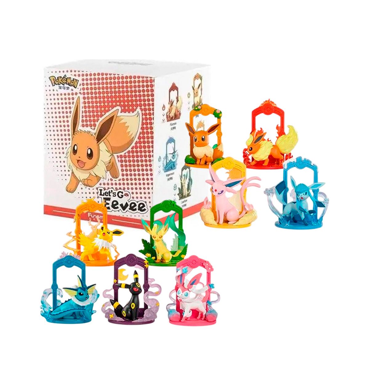POKEMON - Pokemon Funism Set Completo Eevee y Evoluciones