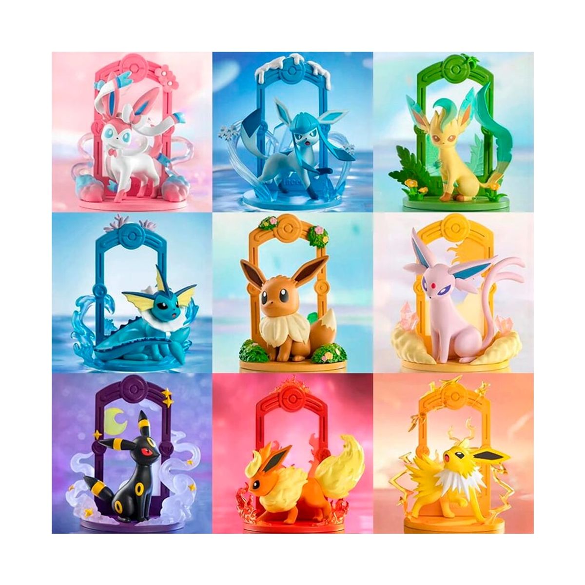 POKEMON - Pokemon Funism Set Completo Eevee y Evoluciones