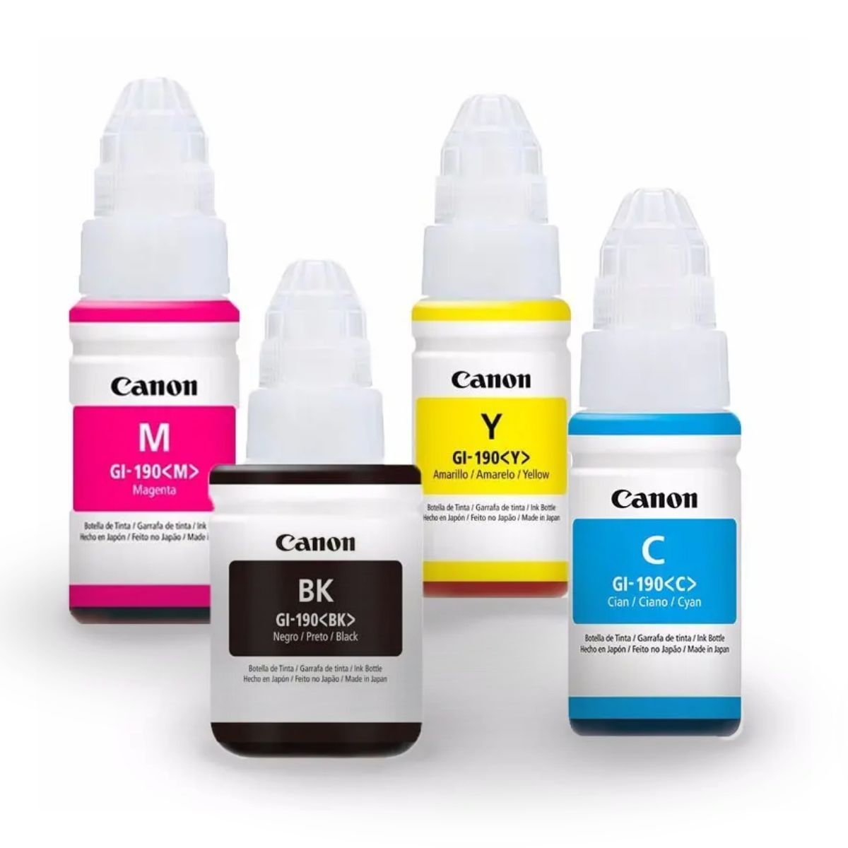CANON - Kit Tinta Canon 190 Cyan Magenta Amarillo Negro