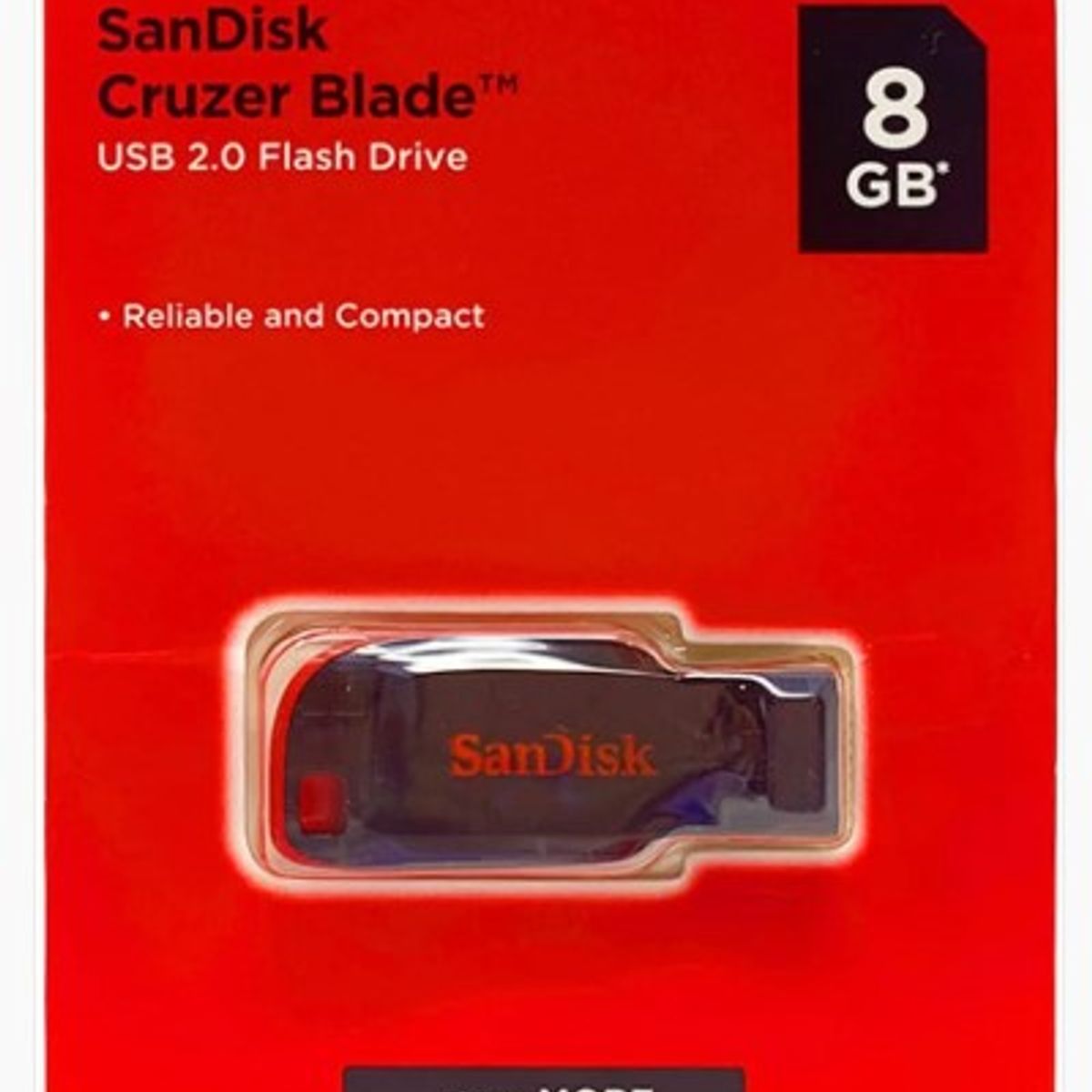 SANDISK - MEMORIA FLASH USB 2.0 SANDISK 8GB CRUZER BLADE