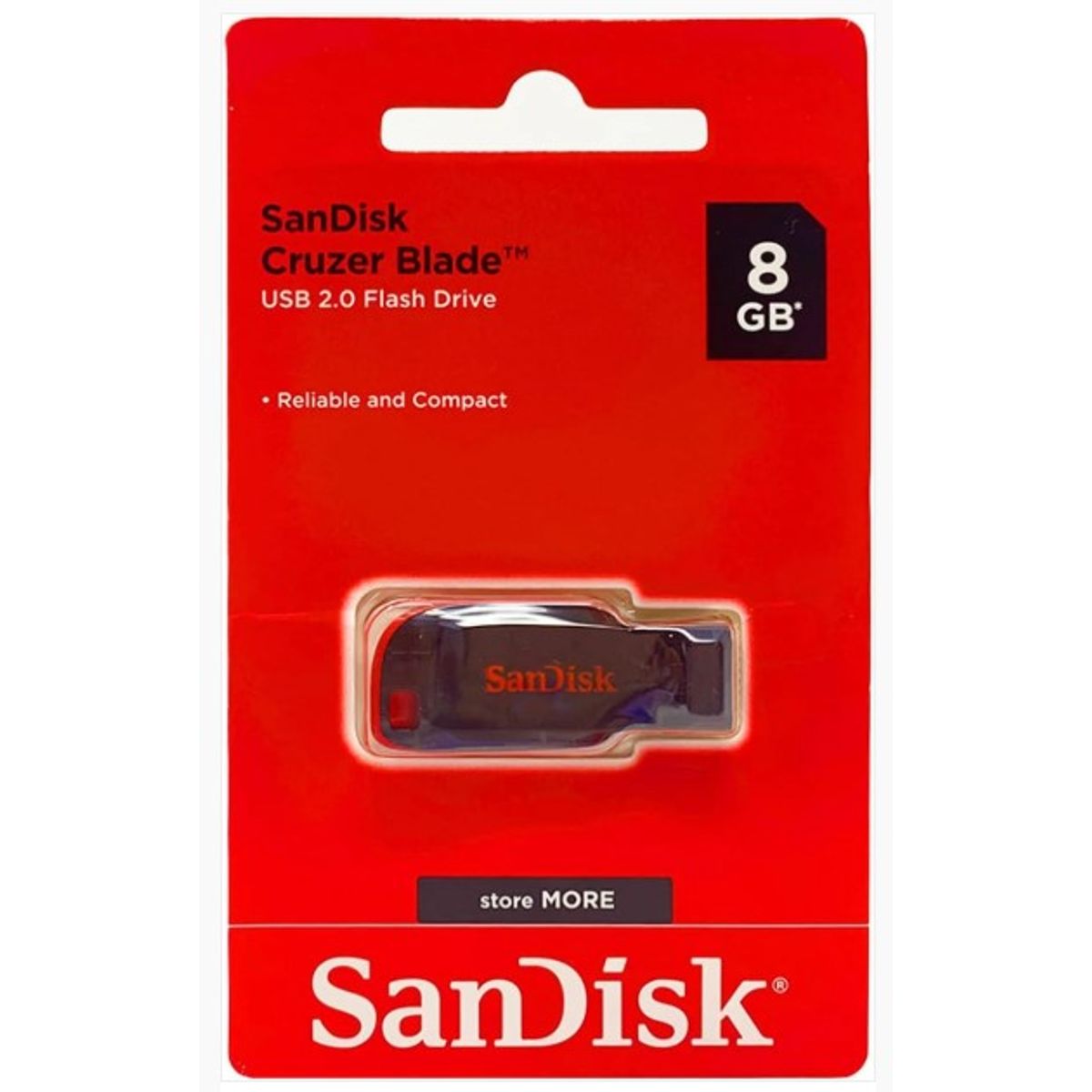 SANDISK - MEMORIA FLASH USB 2.0 SANDISK 8GB CRUZER BLADE