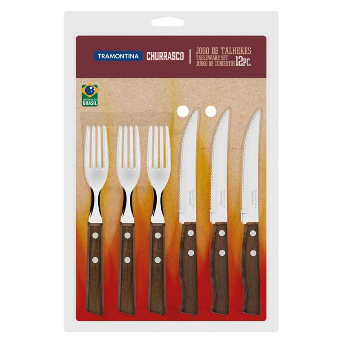 TRAMONTINA - Jgo De Cubiertos X12Pz Tradicional - Tramontina