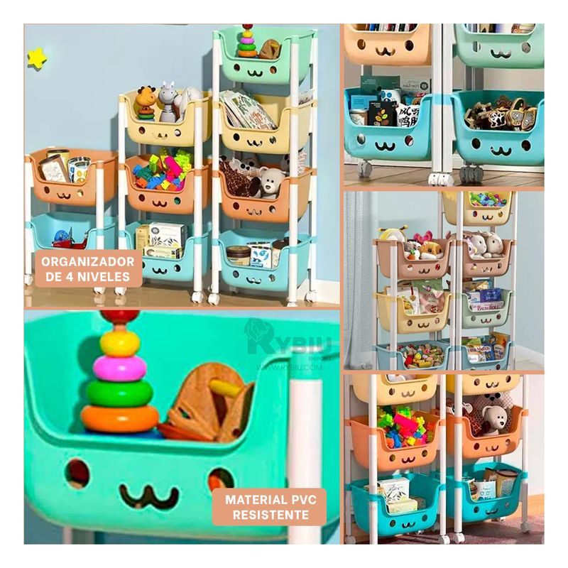 GENERICO - Estante Infantil para Hogar Multicolor Y+Post-it Adhesivos