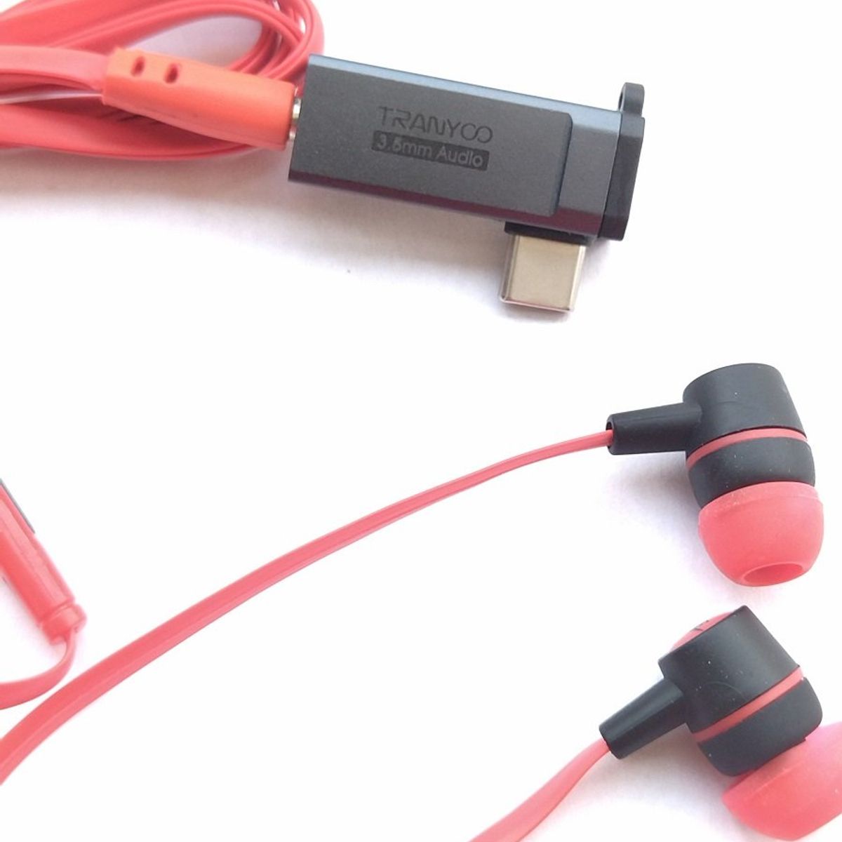 TRANYOO - Adaptador Audio - Punta Auxiliar a tipo C - Tarjeta de sonido Tranyoo