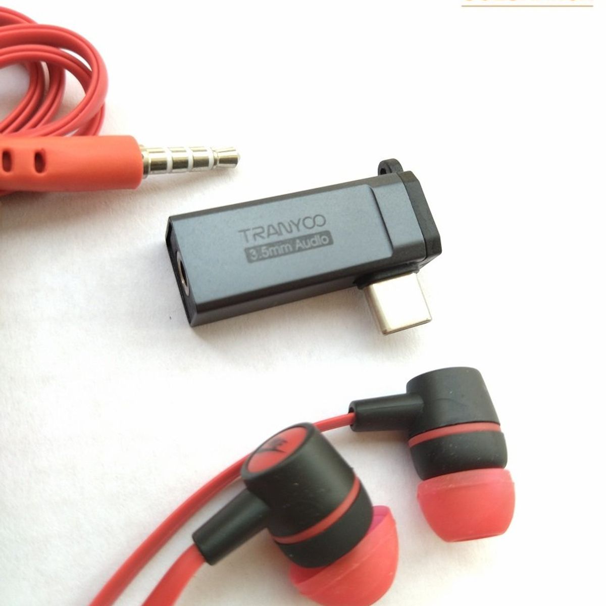 TRANYOO - Adaptador Audio - Punta Auxiliar a tipo C - Tarjeta de sonido Tranyoo