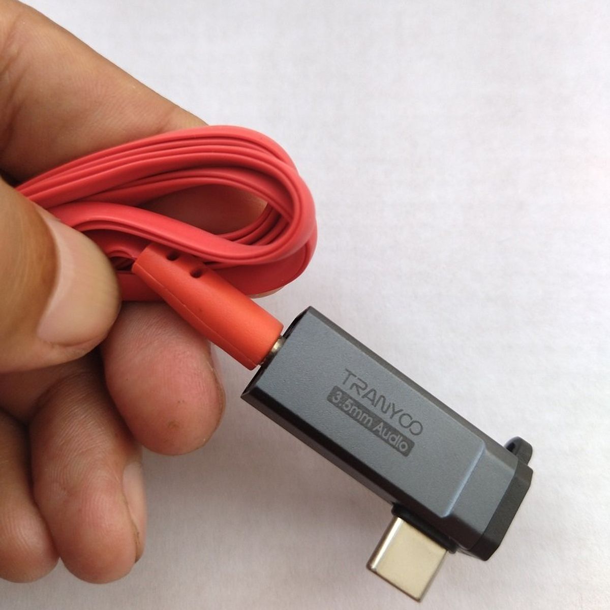 TRANYOO - Adaptador Audio - Punta Auxiliar a tipo C - Tarjeta de sonido Tranyoo