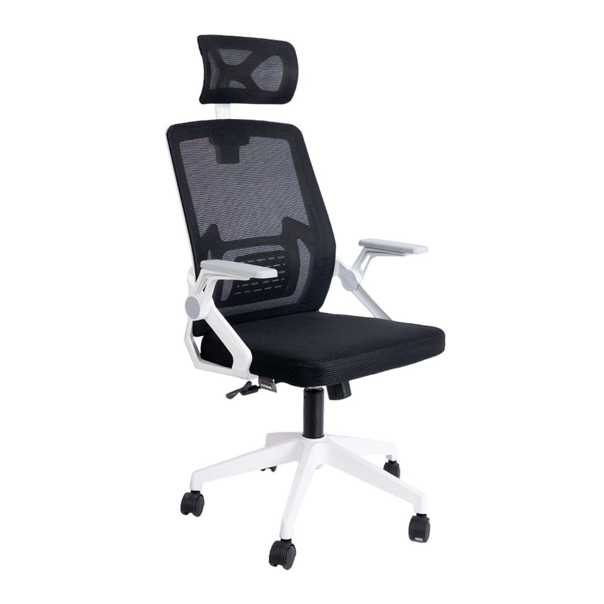 INIUS - Silla de Oficina Ergonómica Brazos Abatibles Eco-Husby Blanco