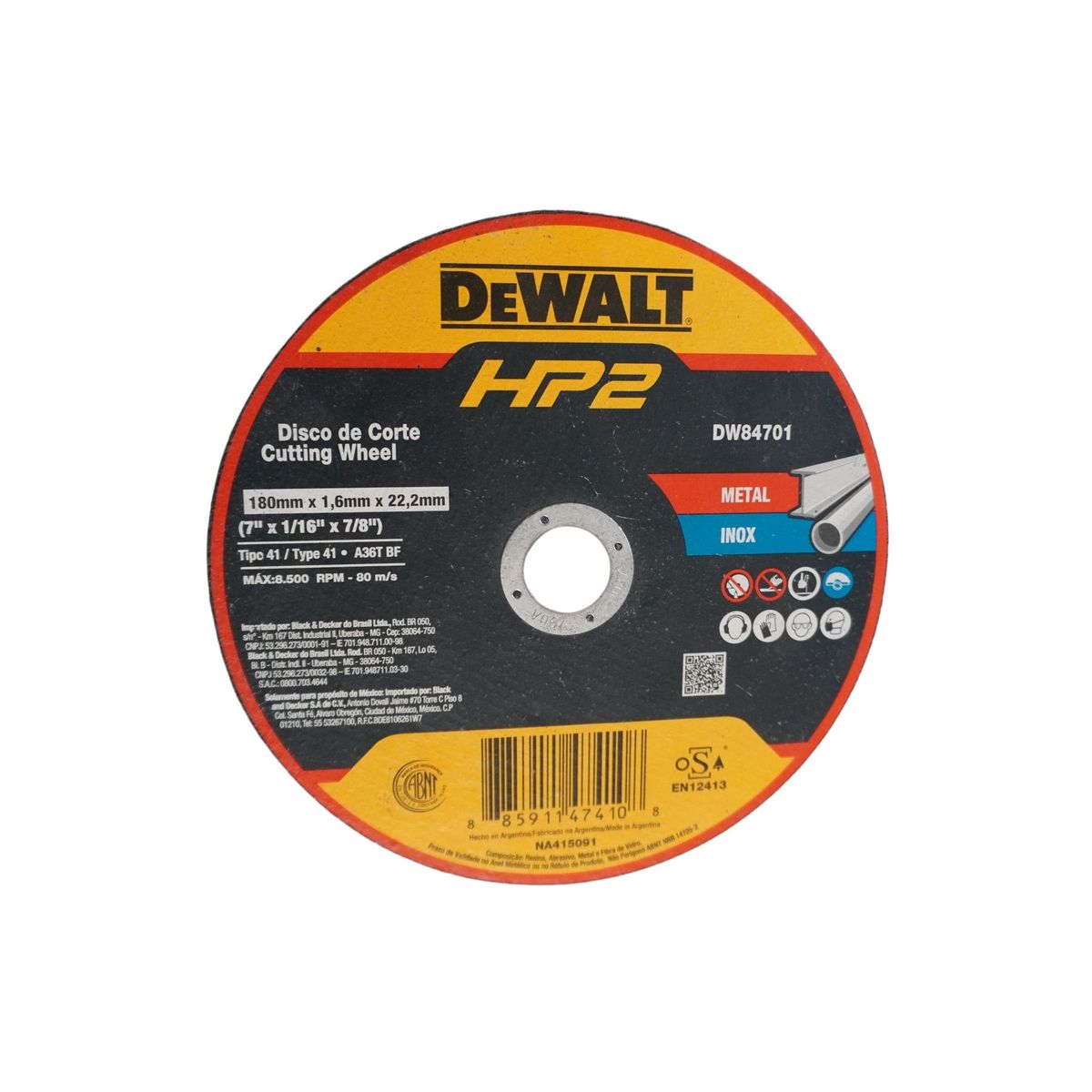 DEWALT - 25 Discos de corte 7P DEWALT DW84701
