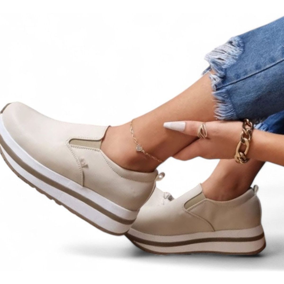 GENERICO - Mocasin Mujer 5Coco-53 Liga Biocuero Expanso- Taco X3 Color Rosado