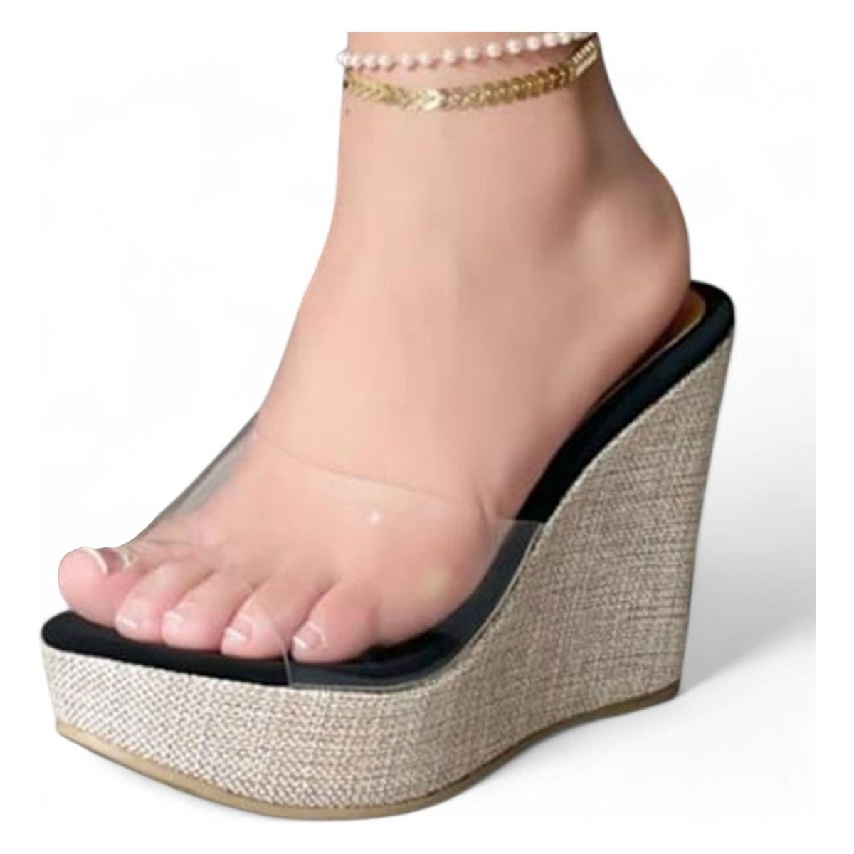 GENERICO - Sandalia Mujer 5Coco-52 Mica&Mica Cuña X7 Color Multicolor