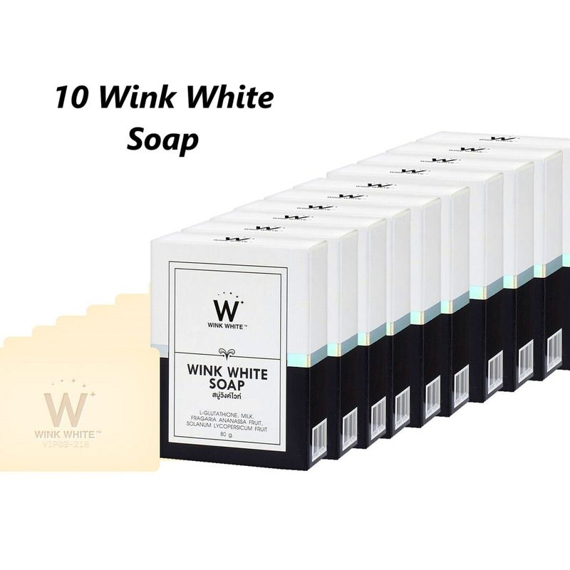 WINK WHITE - 10 Unidades de Wink White Soap 80 gr