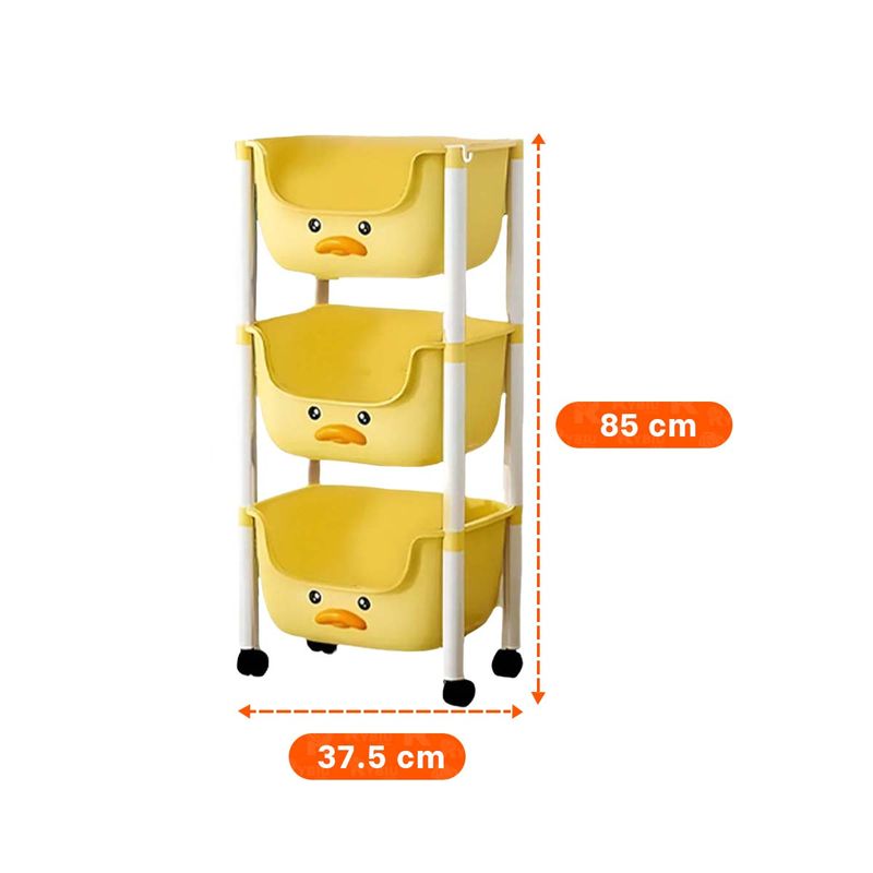 GENERICO - Organizador con Diseno 3 N Pato Amarillo Y+Regalo Stickers