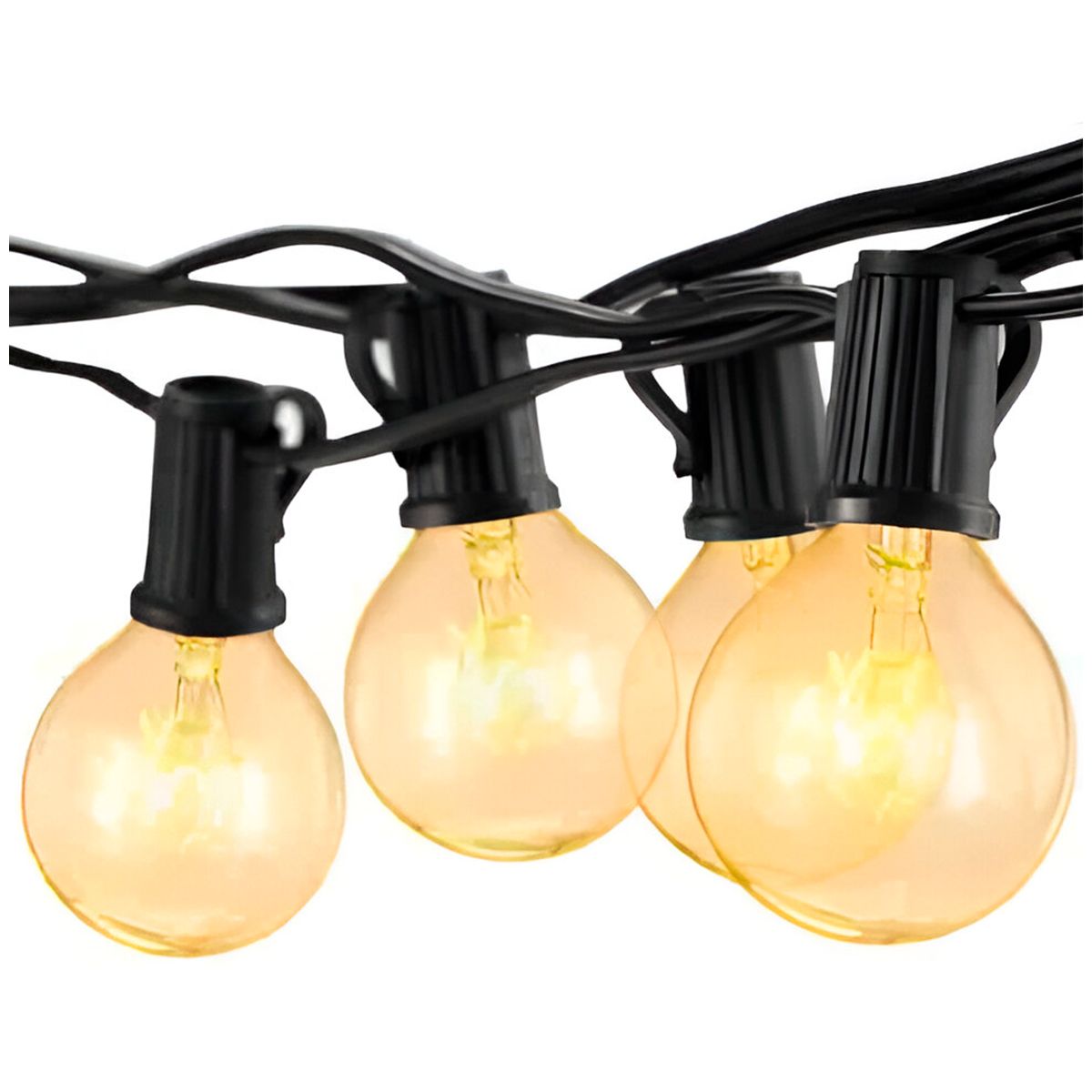 GENERICO - Guirnalda Led Colgante 5 metros y 10 focos Luz Amarilla