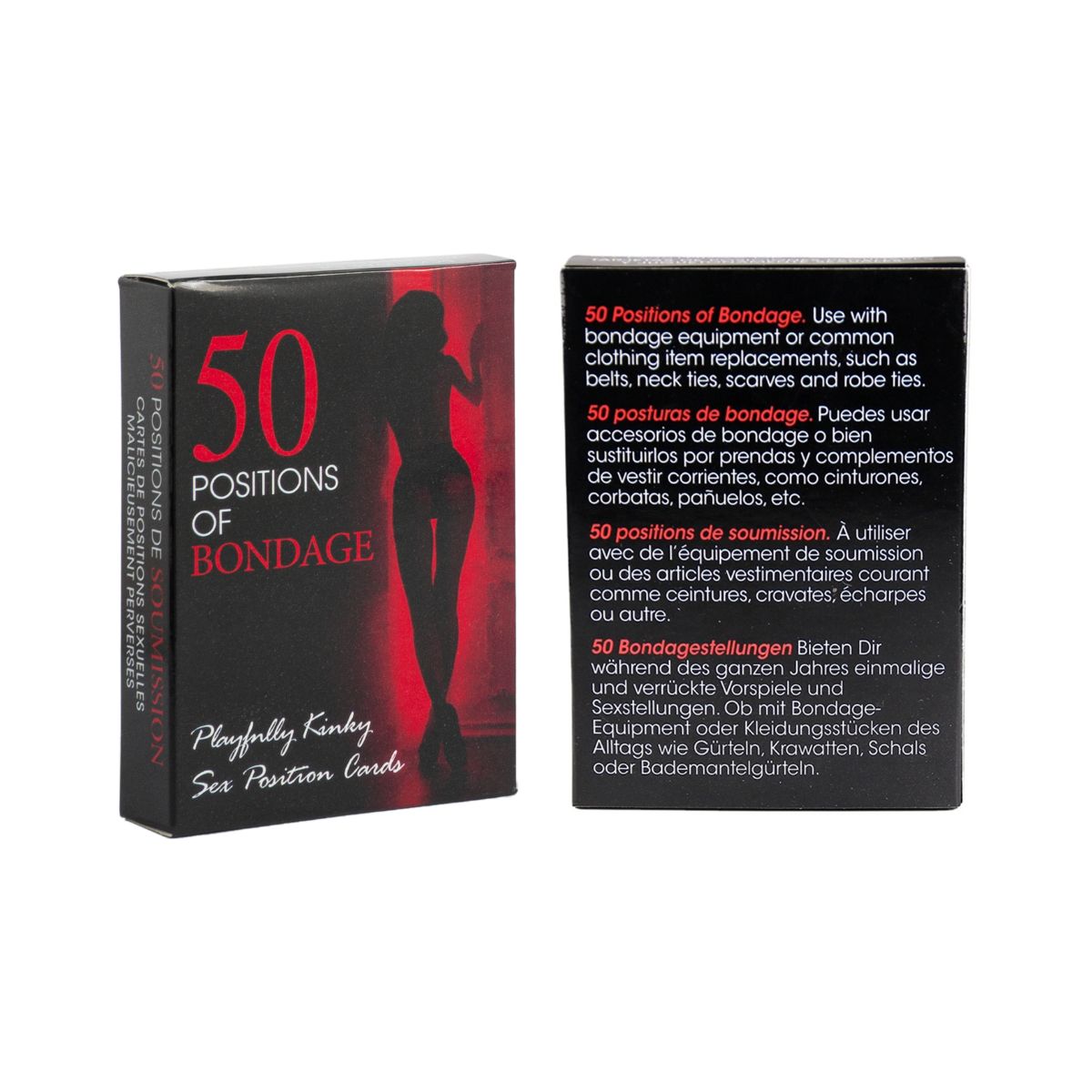 GENERICO - Juego bondage 50 posiciones-Negro