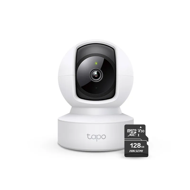 TP LINK - Cámara de seguridad para interiores Tapo C202 Full HD + Micro SD 128gb - Tp-Link