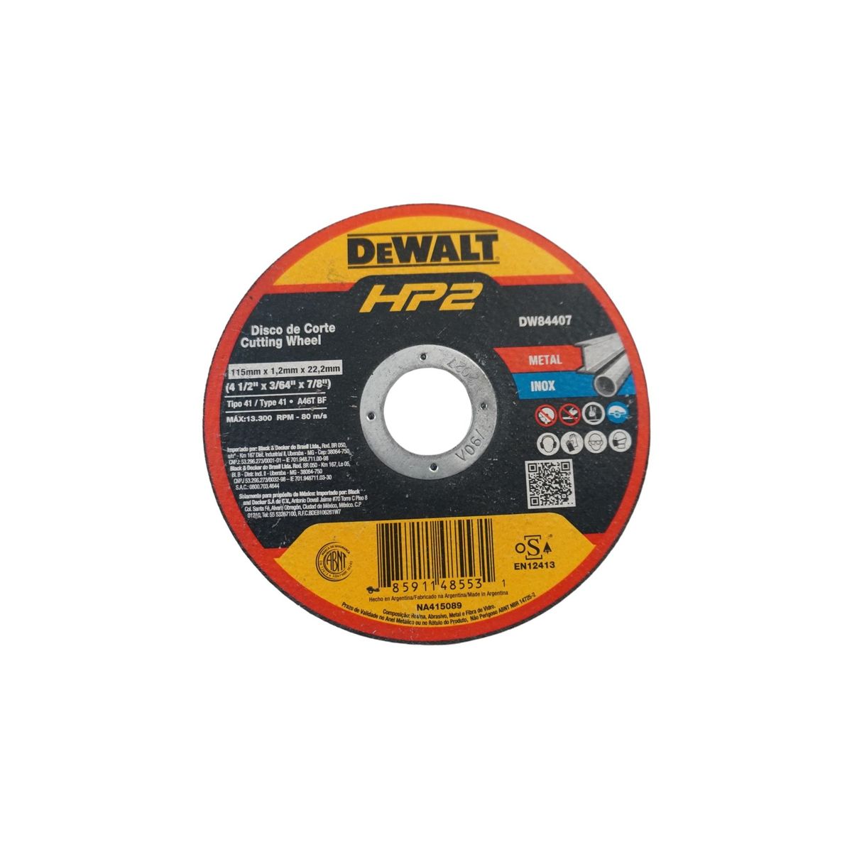 DEWALT - 25 Discos de corte 4P DW84407