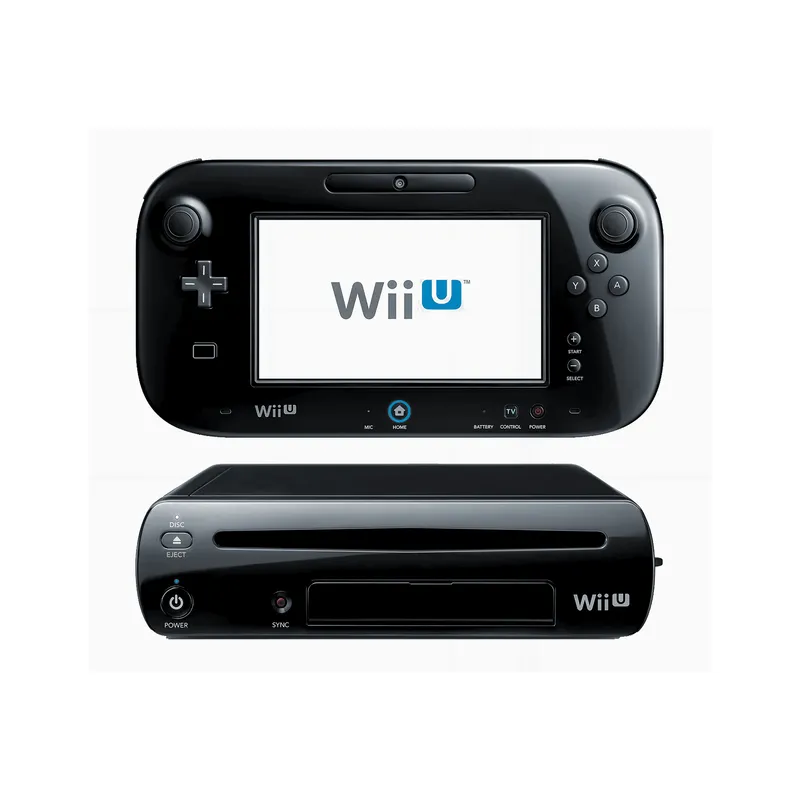 NINTENDO - Nintendo Wii U Negro Reacondicionada 32GB + USB 64GB + SD 64GB