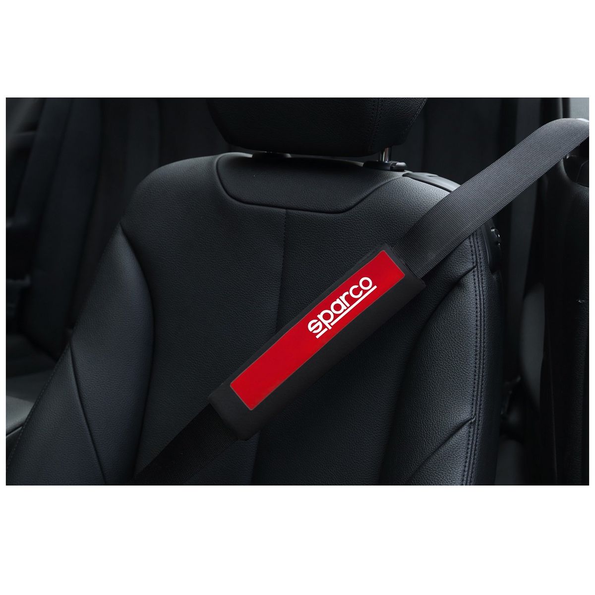 SPARCO - Protector De Cinturón Sparco Rojo Auto  Camioneta