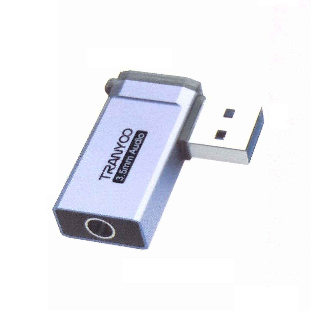 TRANYOO - Adaptador Audio USB - Punta Auxiliar - Tarjeta de sonido Tranyoo