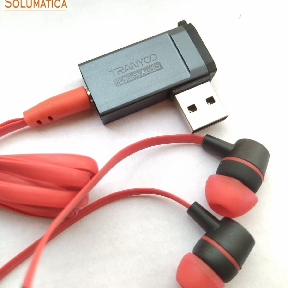TRANYOO - Adaptador Audio USB - Punta Auxiliar - Tarjeta de sonido Tranyoo