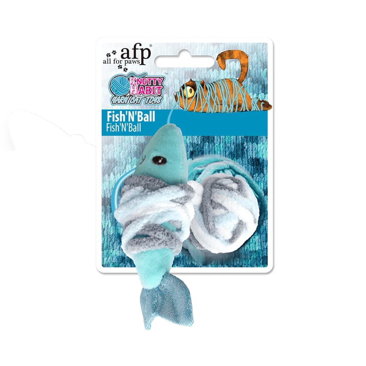 ALL FOR PAWS - Pelota con pescado push or pull  AFP