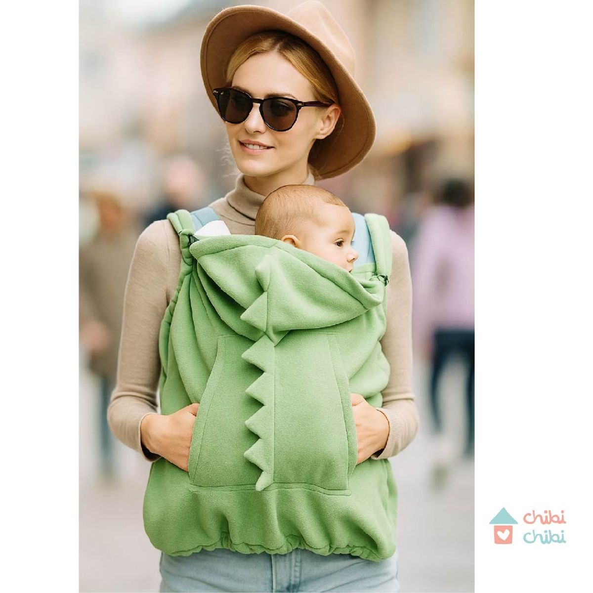 CHIBI CHIBI - Colcha para cargador - Verde