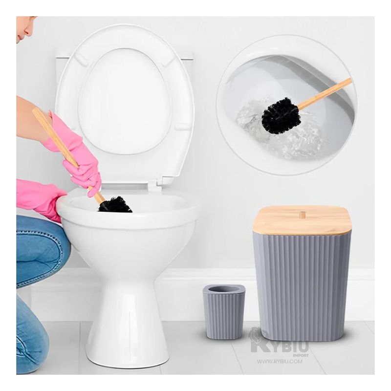 GENERICO - Set Economico para Baño Elegante de Gris Y+Regalo Agendita
