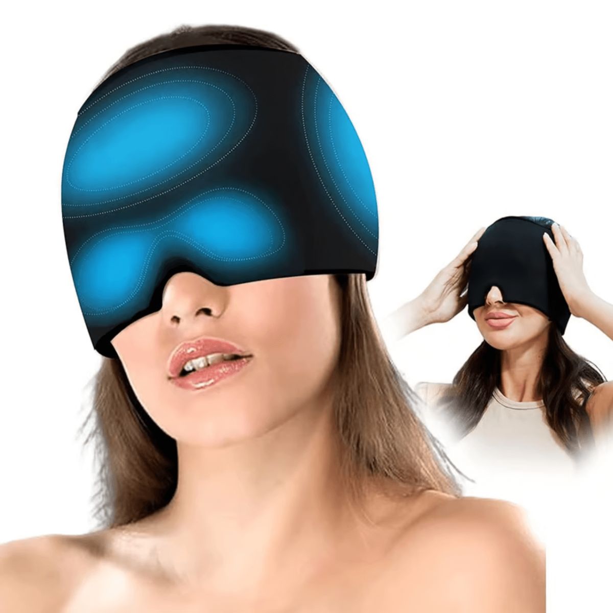 GENERICO - Gorro Para Aliviar el Dolor de Cabeza y Migraña - negro
